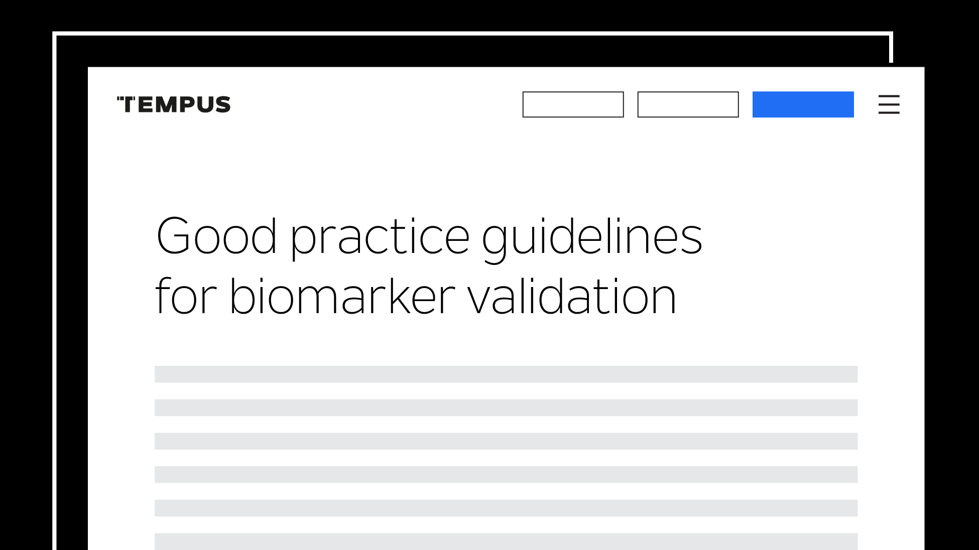 Good practice guidelines for biomarker validation