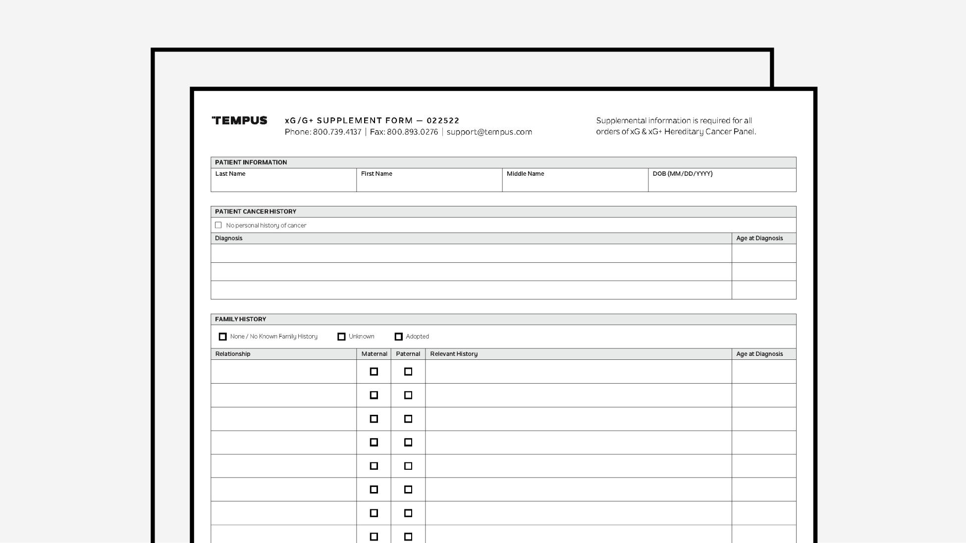 Requisition Form (xG Supplement)