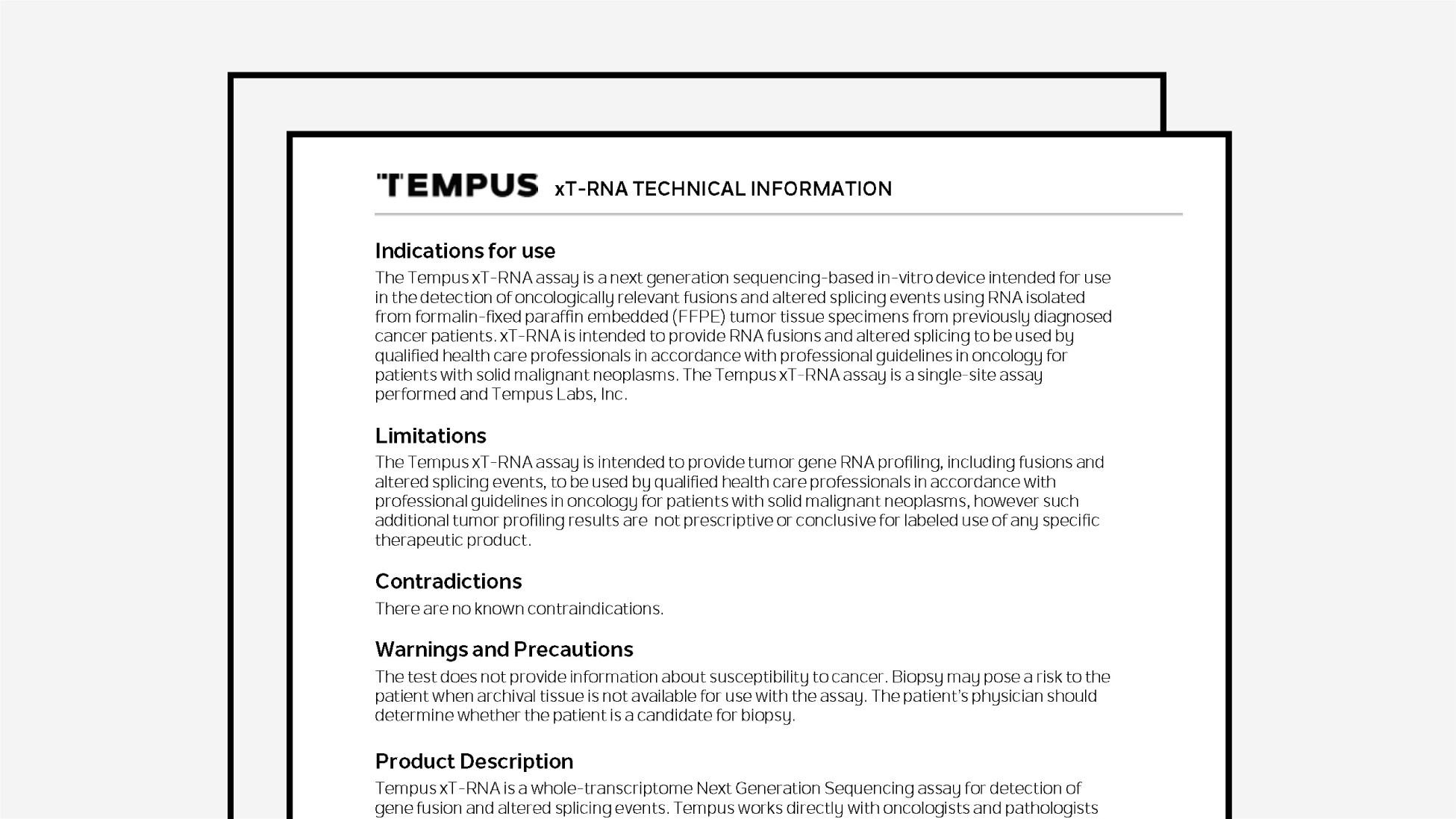 Tempus xT Technical Information (RNA)