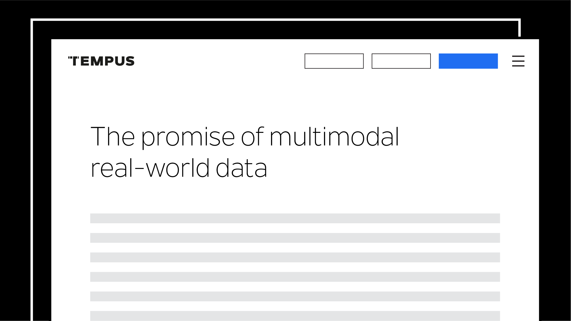 The promise of multimodal real-world data