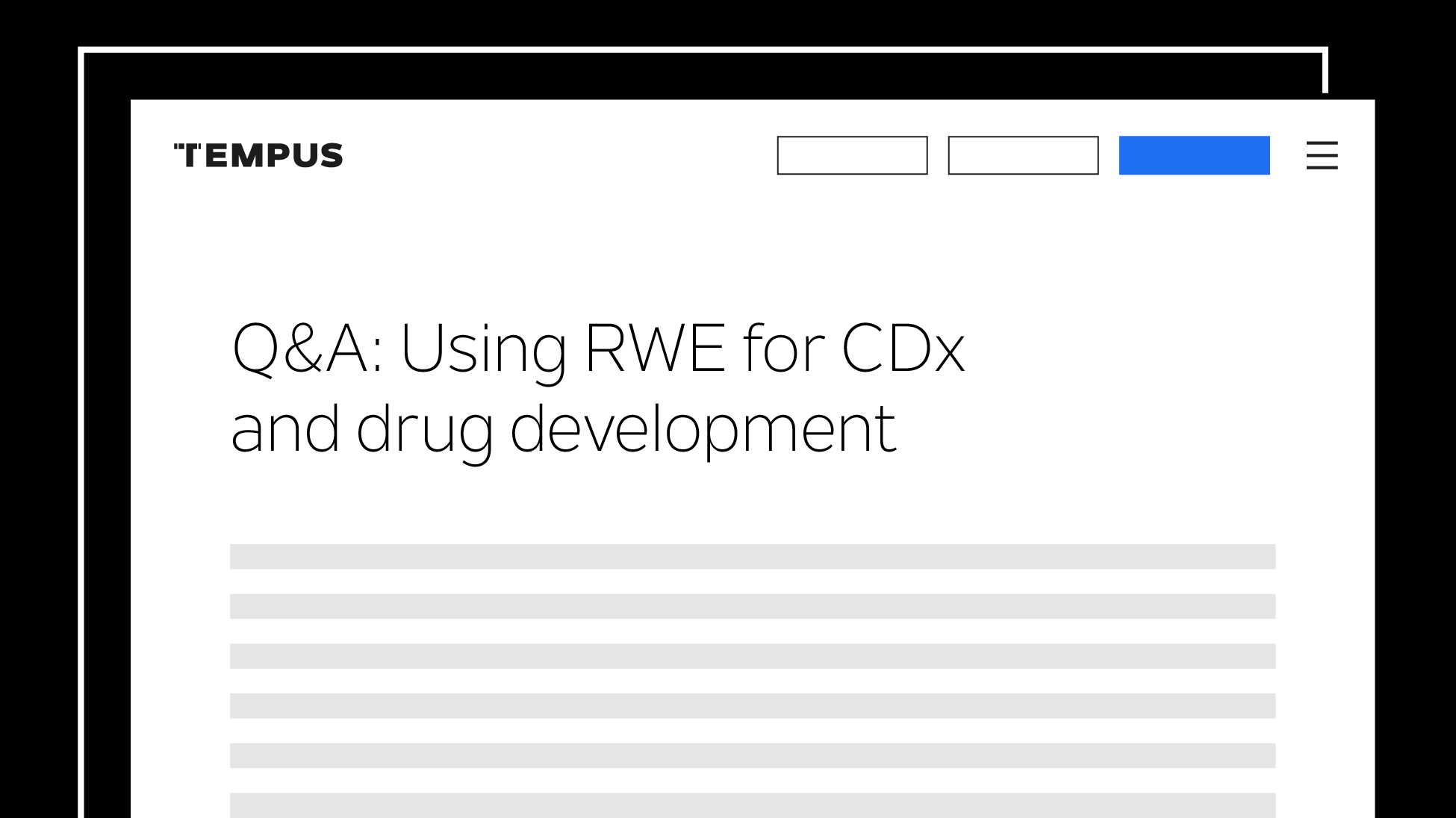 Q&A: Using RWE for CDx and drug development