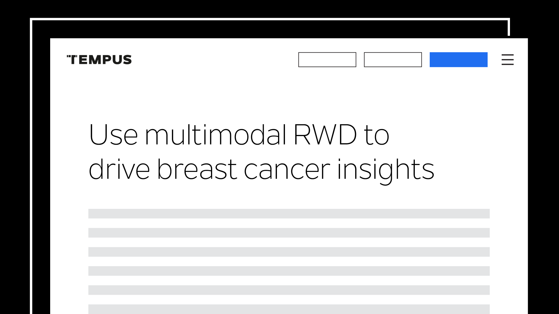 Use multimodal RWD to drive breast cancer insights