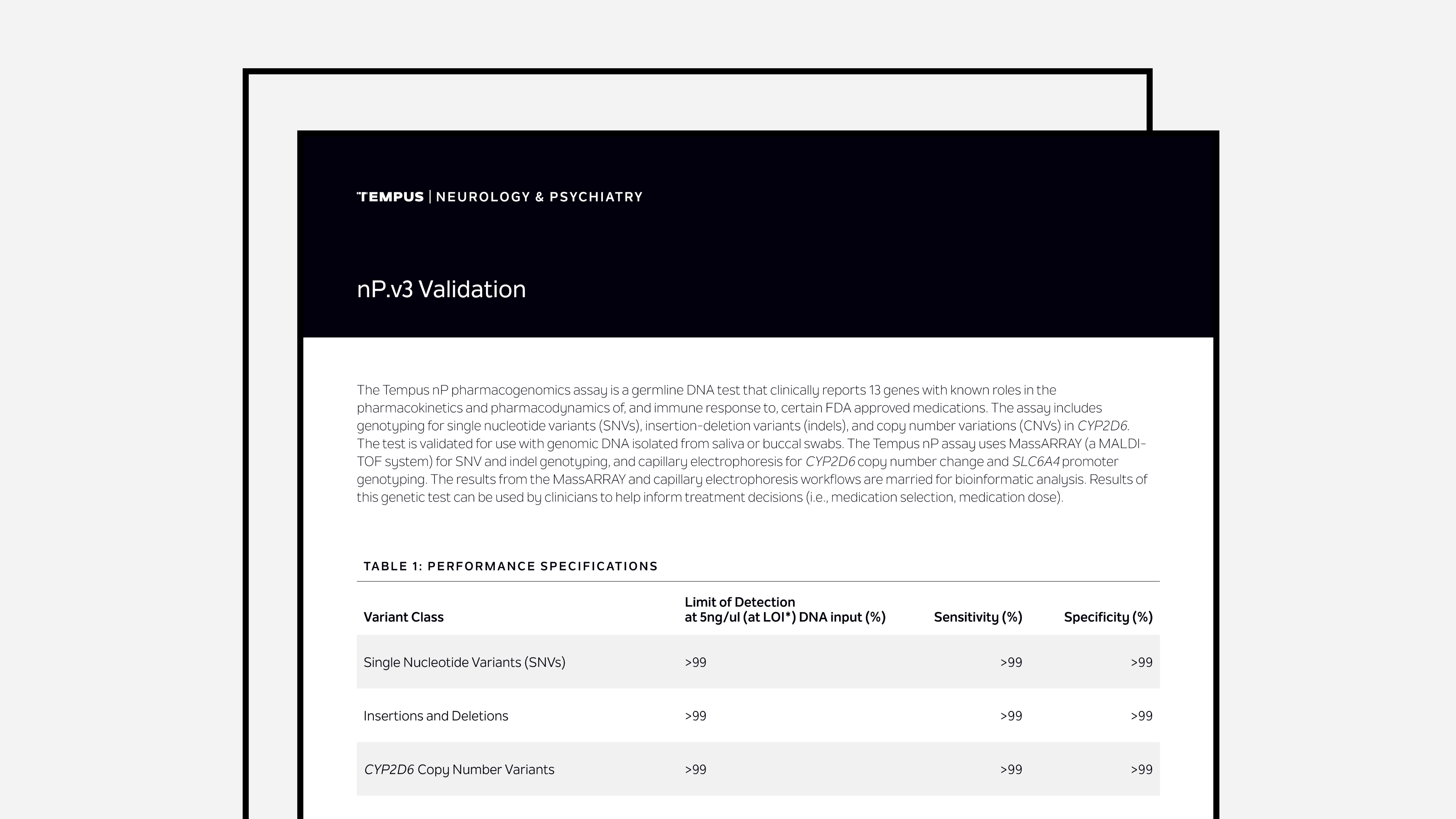 Tempus nP Validation Summary