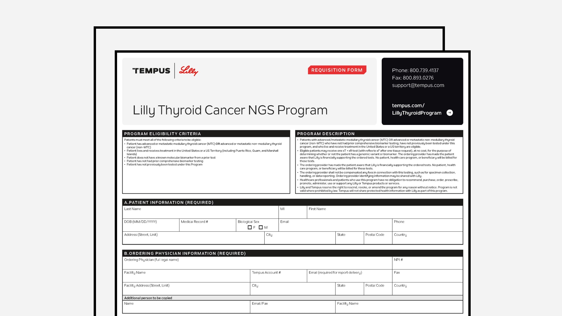 Requisition Form (Lilly Thyroid Program)