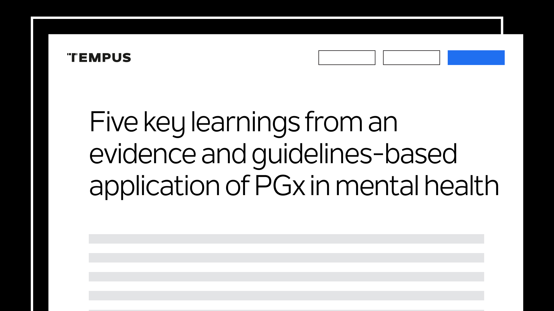 Five key learnings from an evidence and guidelines-based application of PGx in mental health