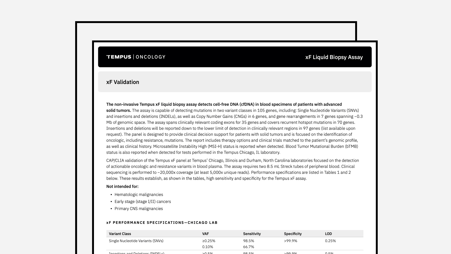 Tempus xF Validation