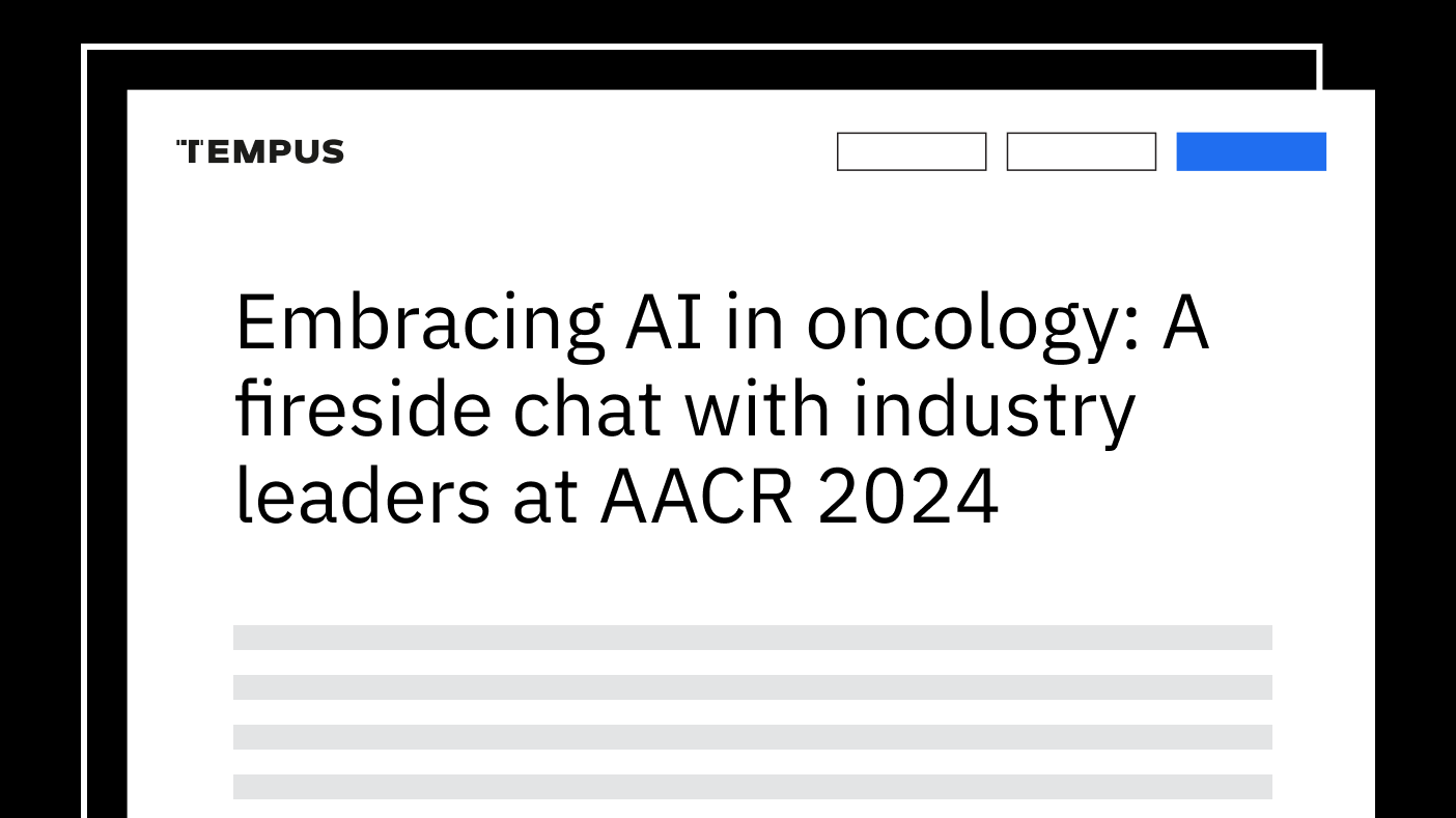 Q&A: Embracing AI in oncology: A fireside chat with industry leaders at AACR 2024