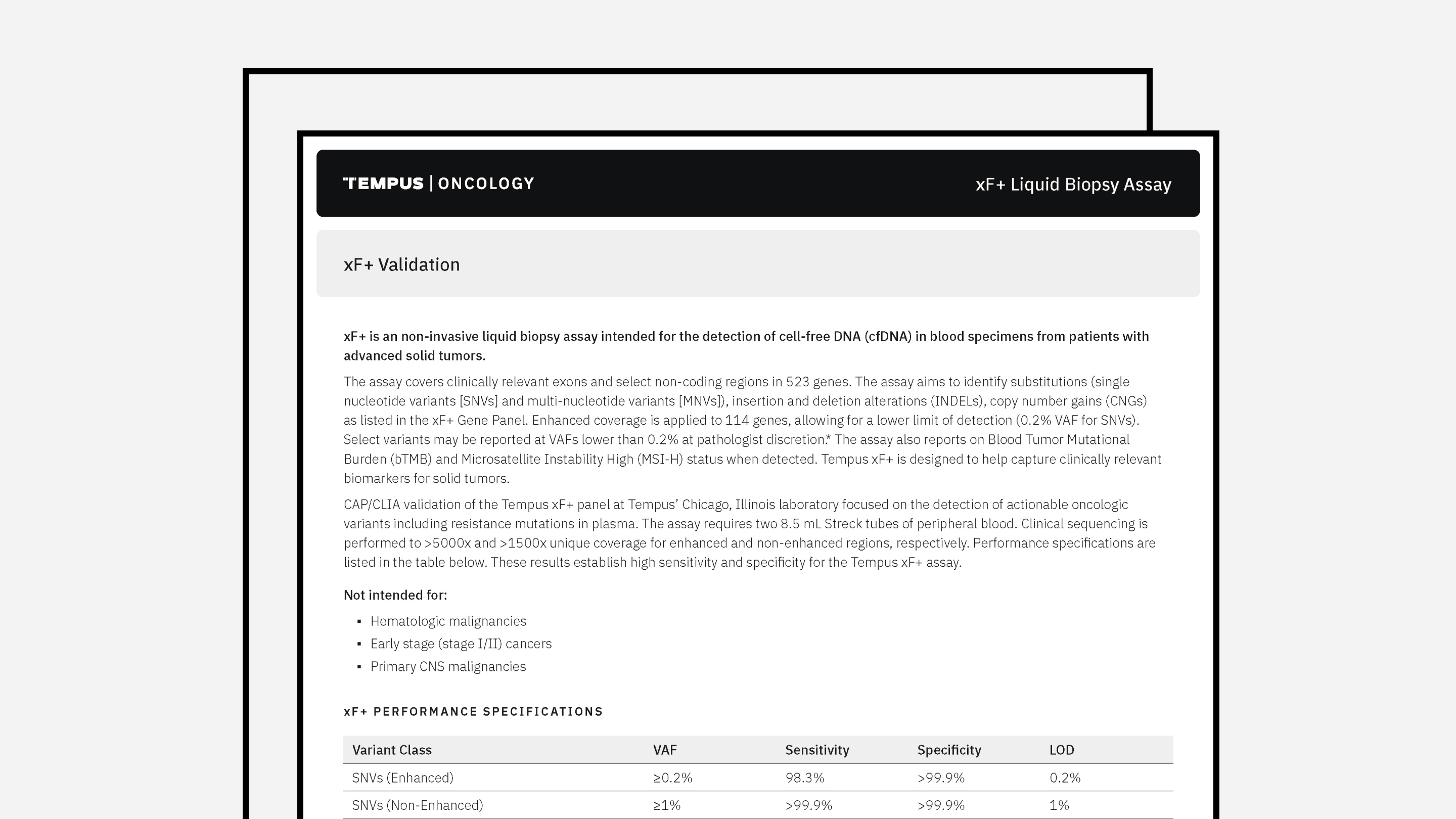 Tempus xF+ Validation