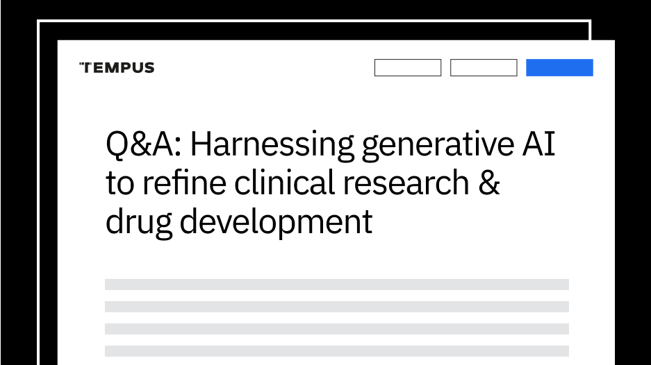Q&A: Harnessing generative AI to refine clinical research & drug development