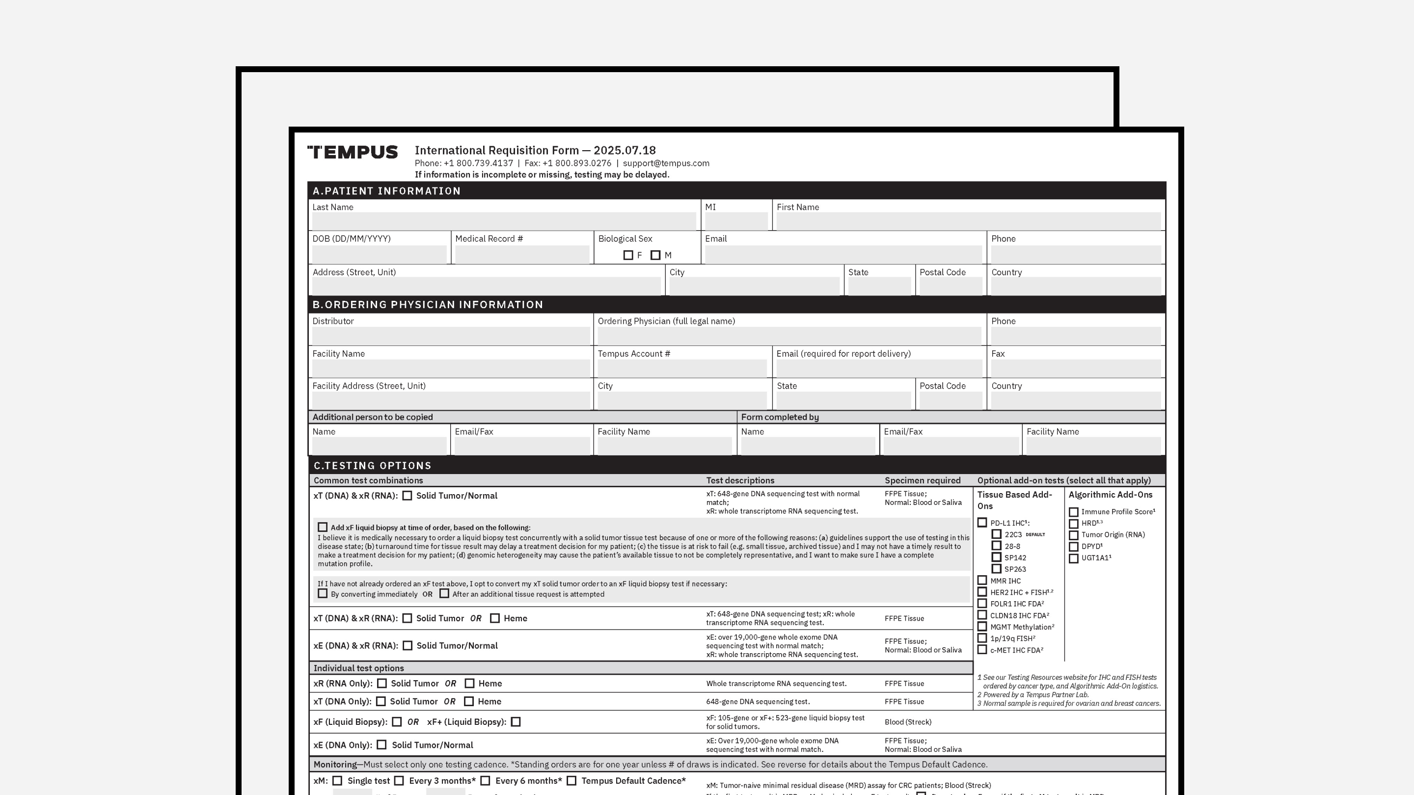 Requisition Form (International)