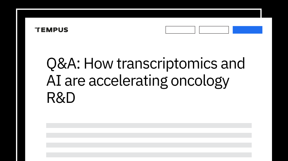 Q&A: How transcriptomics and AI are accelerating oncology R&D