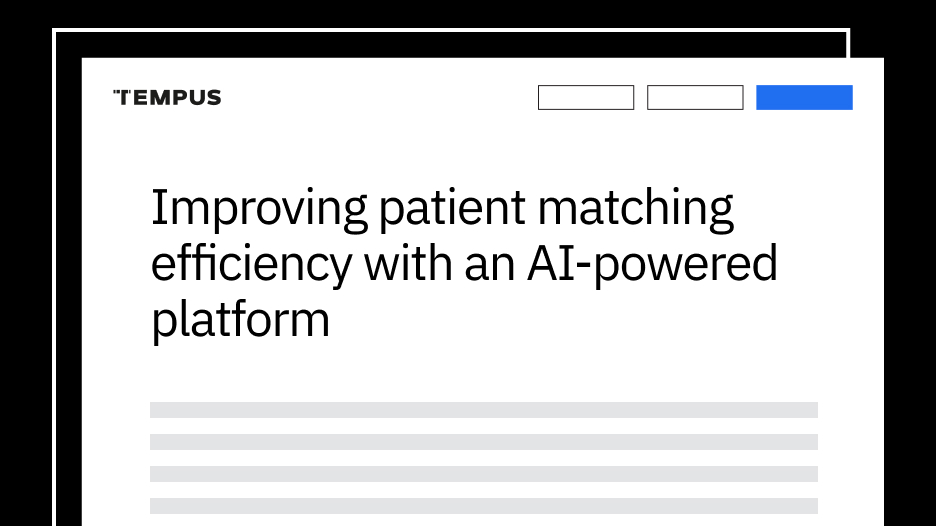 Improving patient matching efficiency with an AI-powered platform