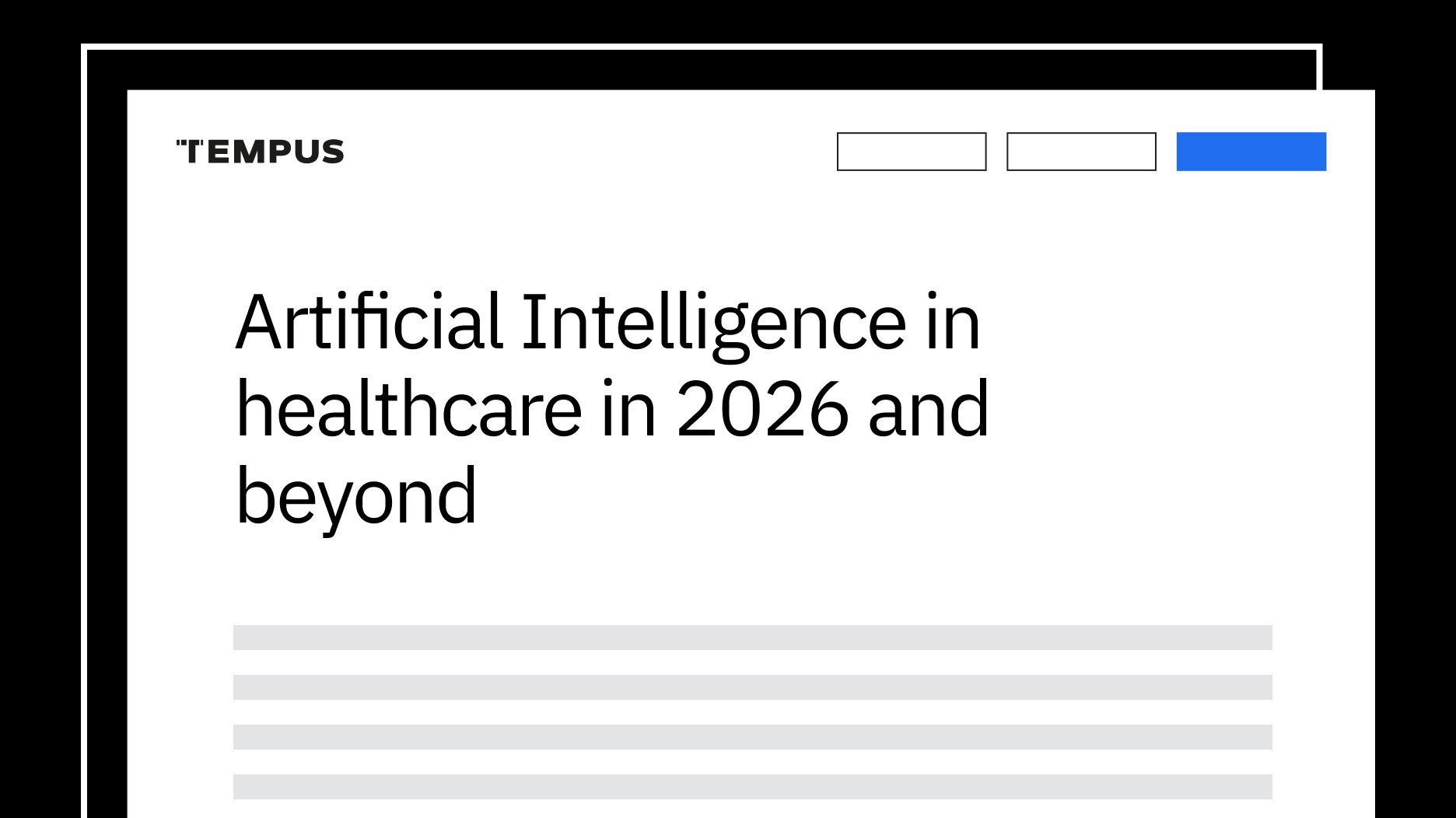 Artificial Intelligence in healthcare in 2026 and beyond