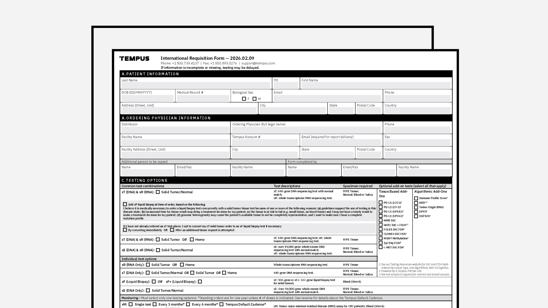 Requisition Form (International)