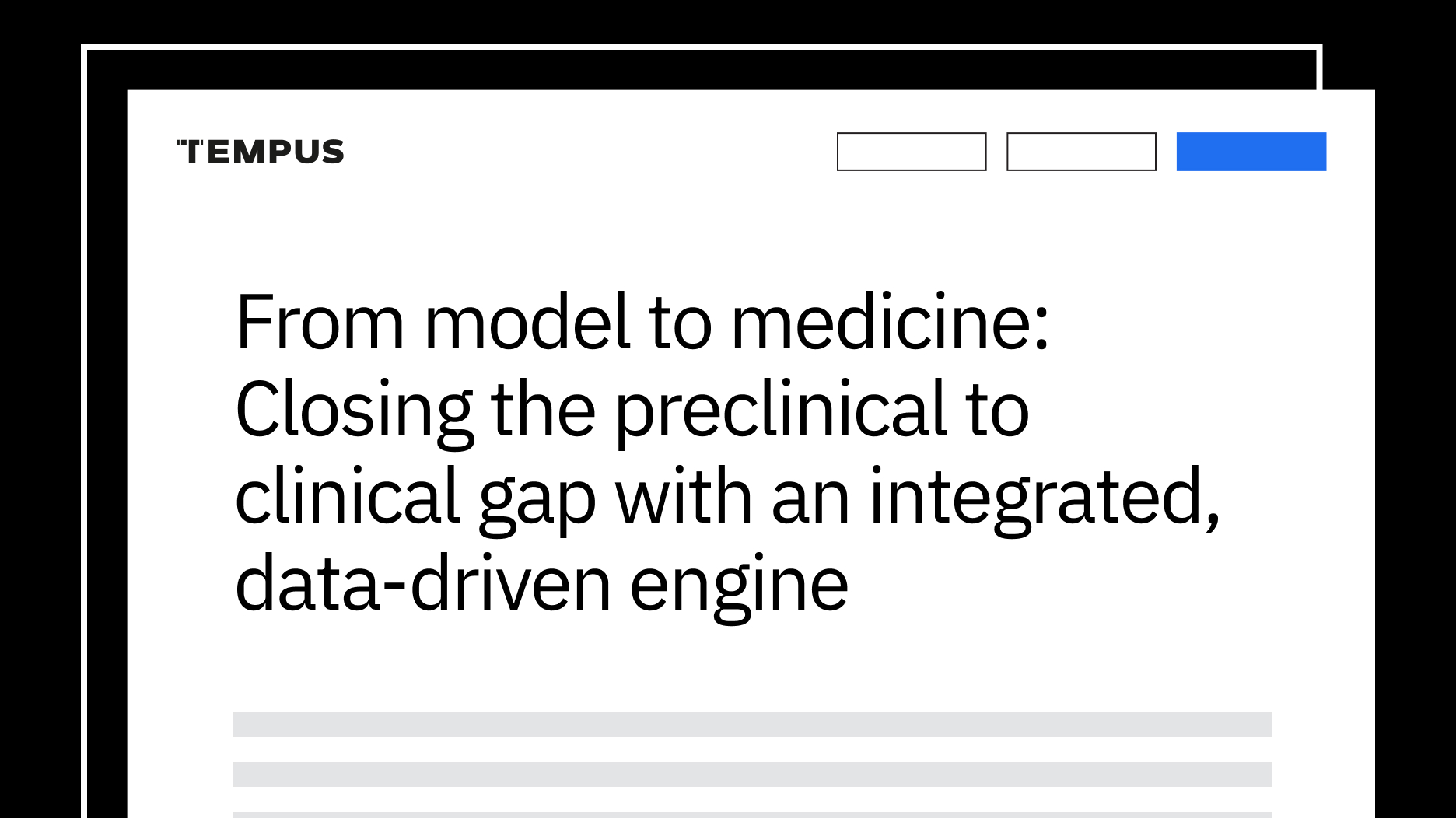 From model to medicine: Closing the preclinical to clinical gap with an integrated, data-driven engine