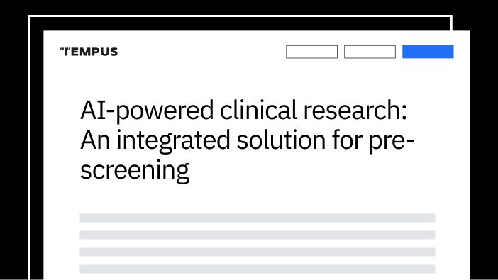 AI-powered clinical research: An integrated solution for pre-screening